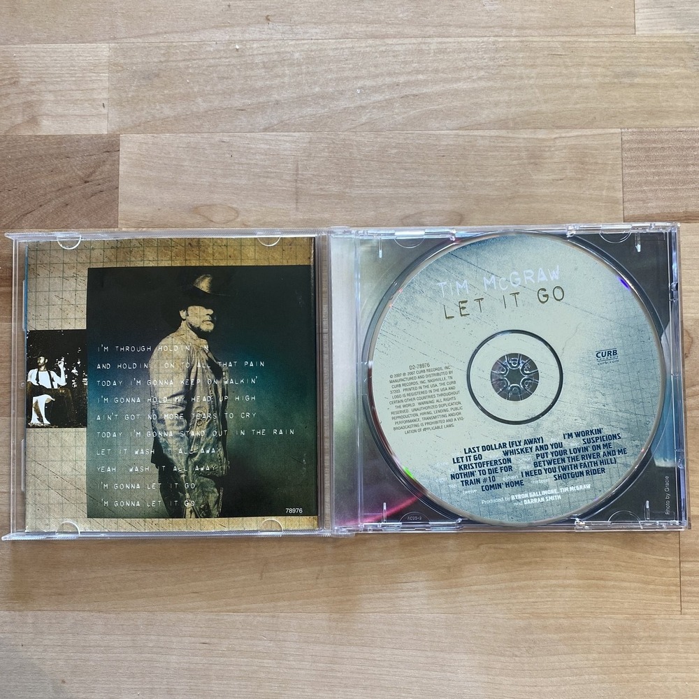 Tim McGraw – Let It Go CD 2007 Country Curb Records Faith Hill Duets - Picture 3 of 3